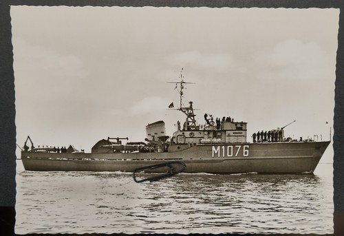 Fotopostkarte minensuchboot - fotopostkarte,