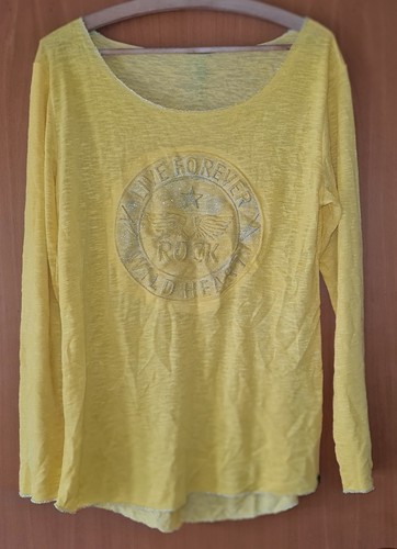Gelbes langarmshirt key - gelbes,