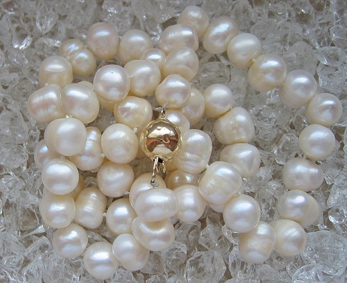Perlen kette aus 14kt - perlen,