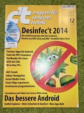 Heise CT Magazin Zeitschrift - c't  Heft 12 / 2014 (ohne DVD)
