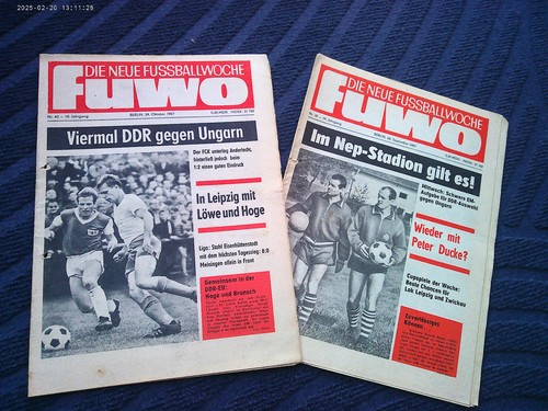 Ddr fußballzeitung fuwo - ddr,
