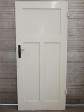 Alte Zimmertür / Tür / Türblatt / 3 Füllungen / Bauhaus um 1930 / H185 B84,5 cm