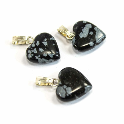 Schneeflocken obsidian herz - schneeflocken,