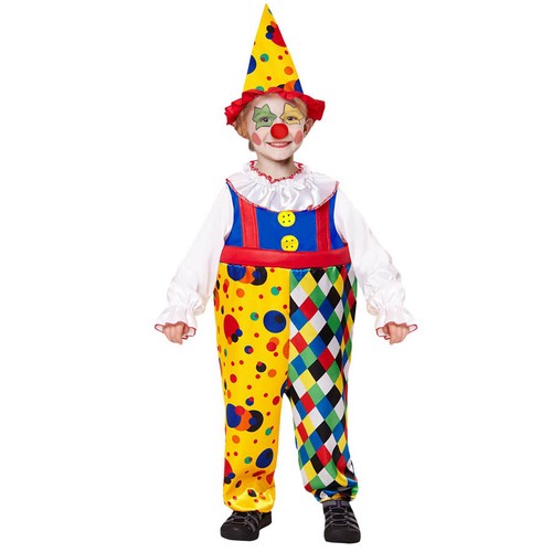 Kinder clown kostüm - kostÜm, hut