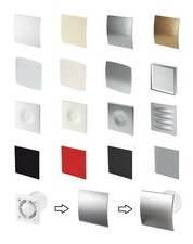 125 mm/5 Zoll Bad Dunstabzugshaube Zugschnur Timer Luftfeuchtigkeitssensor leise Turbo