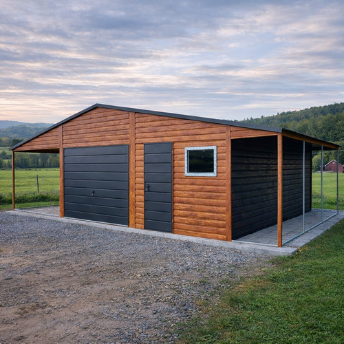 Blechgarage 10x6 carport - 10x6,
