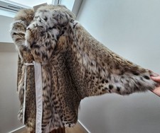 Luxus Luchs Pelz Cape mit