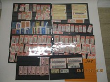 Briefmarken Einschreibezettel, Deutschland+ Europa auf 8 Steckkarten (342)