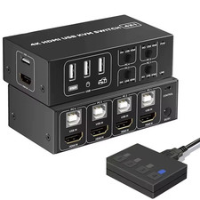 4K 60Hz 4X1 Switcher 4 Port