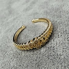 Ring vergoldet Perlen offen