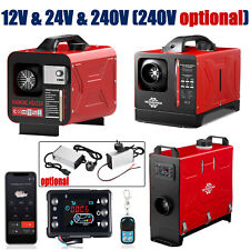 8kW 12V/24V Mit 240V Adapter Diesel Standheizung Bluetooth App LCD Luftheizung