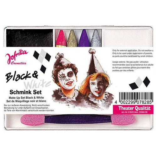 Clown kinder make - up, karneval