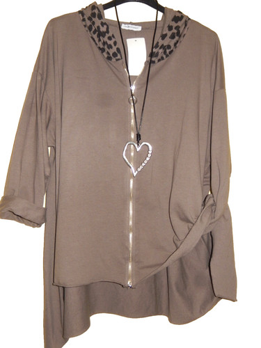 Longjacke sweatmantel cardigan - sweatmantel,