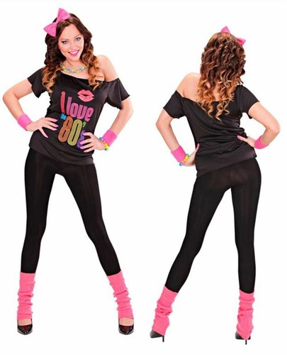 80er jahre pink girl damen - 80er,