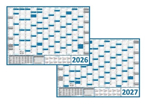 Xxl wandkalender din 2026 - xxl, +