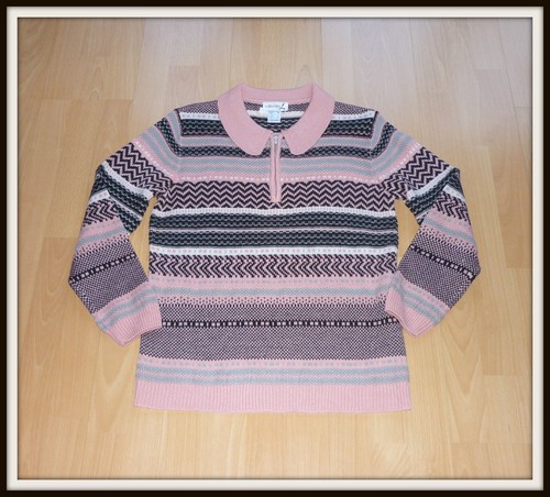 Gemusterter strickpullover - gemusterter,
