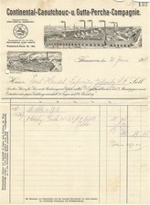 Alte Rechnung,"Continental Caoutchouc u. Gutta Percha Compagnie" 28.06.1911