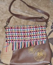 DESIGUAL Handtasche "Mondrian" -  Braun/Multicolor - Umhängetasche