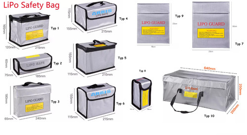Lipo safe bag - bag, feuerfeste