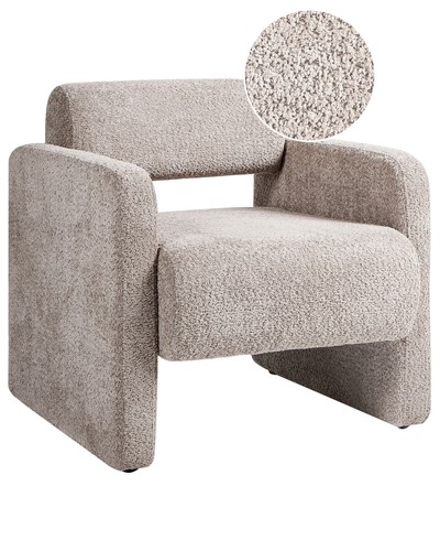 Bouclé sessel retro stil - bouclé,