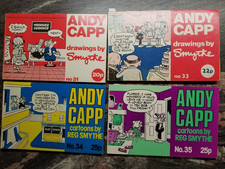 4 x Andy Capp Nr. 31, 33, 34, 35 (1973-75) UK – (gebraucht) (Dt. Willi Wacker)