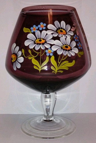 Bohemia pokal glas deko lila - glas,