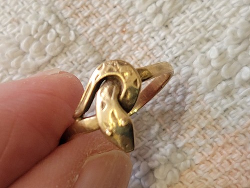 Old vintage 9ct gold snake - 9ct,