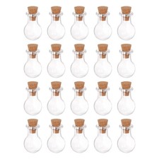 20Stk Mini Glas Flaschen mit