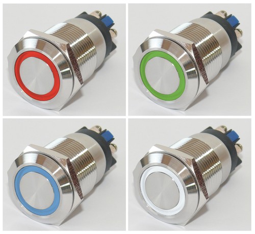 Edelstahl drucktaster v - 12, 24