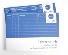 2 Stück Fahrtenbuch Fahrtenbücher DIN A6 40 Blatt Wegsteckennachweis BA/BI