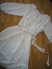 ZARA  Stickerei Kleid Kaftan Gr.40/42 Hippie Festival NEUw. Leinen TOP Gr.M BOHO