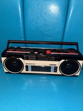 GHETTOBLASTER  Sanyo M-S350LE  Japan STEREO RADIO RECORDER Boombox Bitte Lesen!!