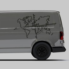 Auto Aufkleber Weltkarte Kompass Natur Map Reisen Outdoor Sticker #1431-100