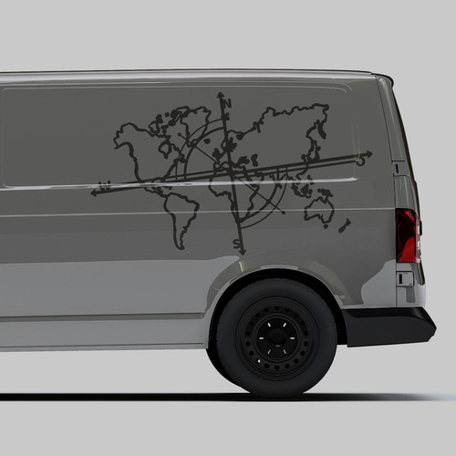 Auto aufkleber weltkarte - auto,