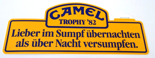 Werbe aufkleber camel - werbe-aufkleber,