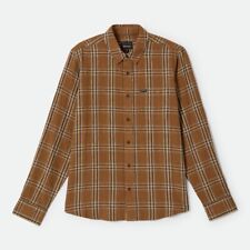 BRIXTON CHARTER LEINEN BLEND SHIRT HEMD GR: M WASHED COPPER PLAID