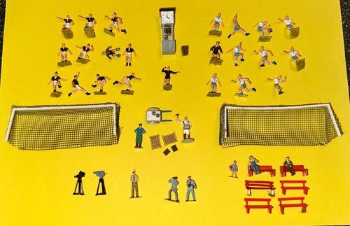 Preiser 87 fußballspiel - preiser, h0