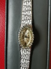 Manius17 Rubis Antichoc Vintage Damenuhr Handaufzug ,mit Strasssteinen