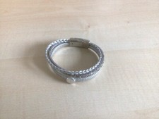 Modeschmuck Leder-Armband Wickel 3 Reihig geflochten Herren Damen