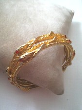 Schlangen Armreif Gold Farben Modeschmuck