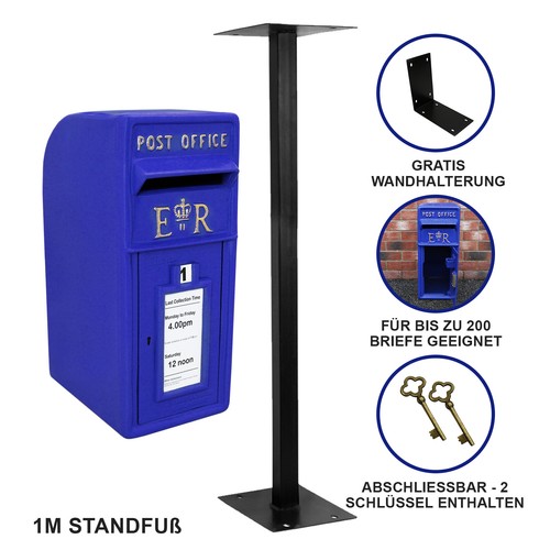 Briefkasten mit bodenständer - briefkasten,