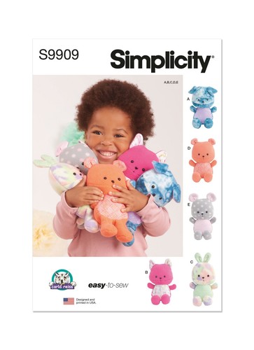 Simplicity s9909 plüschtiere - s9909,