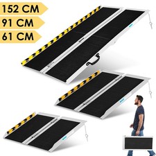 Rollstuhlrampe Klappbar Auffahrrampe Alu rutschfest Rampe Rollirampe Türrampe