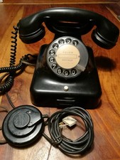 Altes, antikes Telefon W48 Bakelit schwarz Dekoration Vintage Retro  Sammler