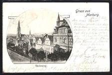 Ansichtskarte marburg strasse - marburg,,