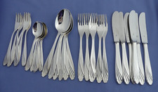 WMF Wien - 6 Messer Gabel Löffel Teelöffel Kuchengabel - 90er Silber - 30 Teile