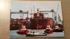Postkarte Werft AG Weser Hapag