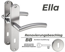 Türgriff Langschild Edelstahl