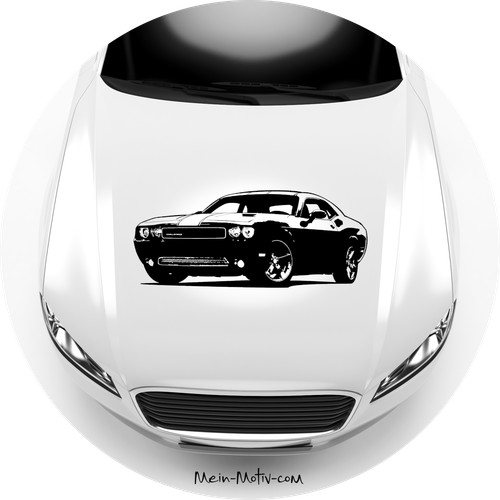Autoaufkleber dodge challenger - autoaufkleber,