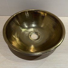 Dune Ceramics Waschschale, Rund, Gold - 30 x 10 cm